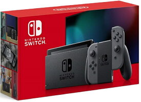 【送料無料】【中古】Nintendo Switch 本体 Joy-Con(L)/(R) グレー(バッテリー持続時間が長くなったモデル)（箱説付き）