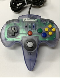 【送料無料】【中古】N64 任天堂64 ホリコマンダーN64 クリアパープル コントローラー