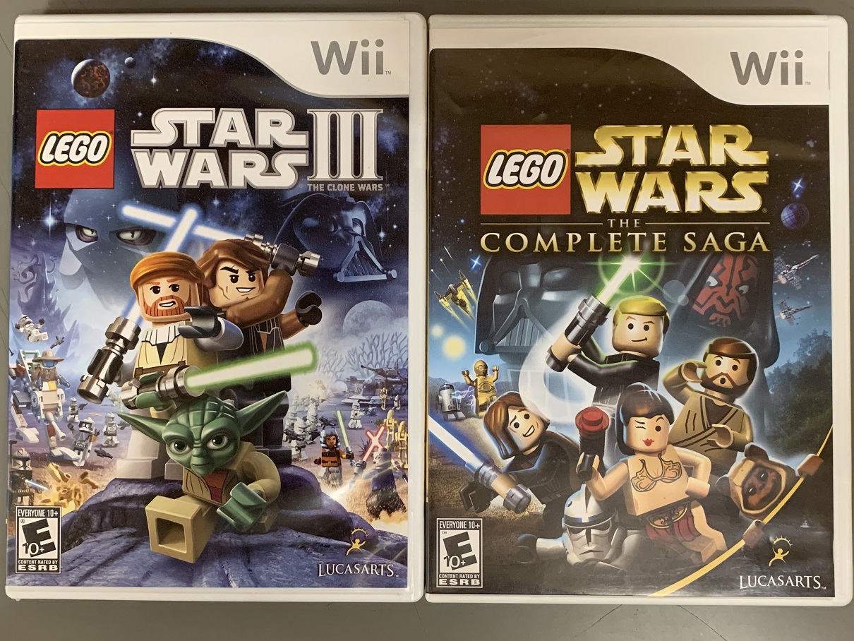 023272330637 送料無料 中古 Wii 人気の定番 Lego Star Wars Complete 日本のWiiでは読み込み不可 3 the Clone 店 レゴスターウォーズ ２本セット Saga