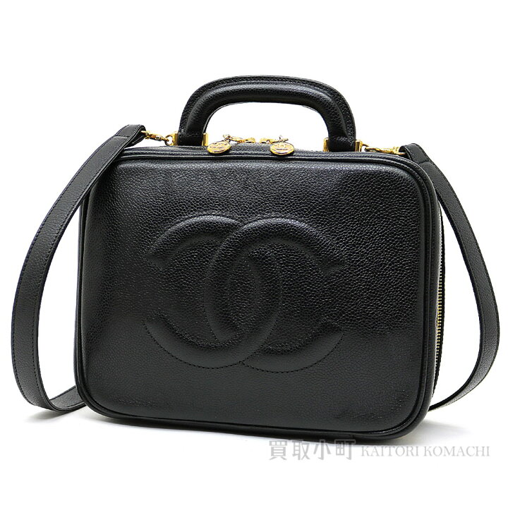 楽天市場】シャネル【CHANEL】キャビアスキン 2WAYバニティバッグ  