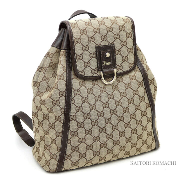 楽天市場】【美品】グッチ 【GUCCI】アビー GGキャンバス バックパック 