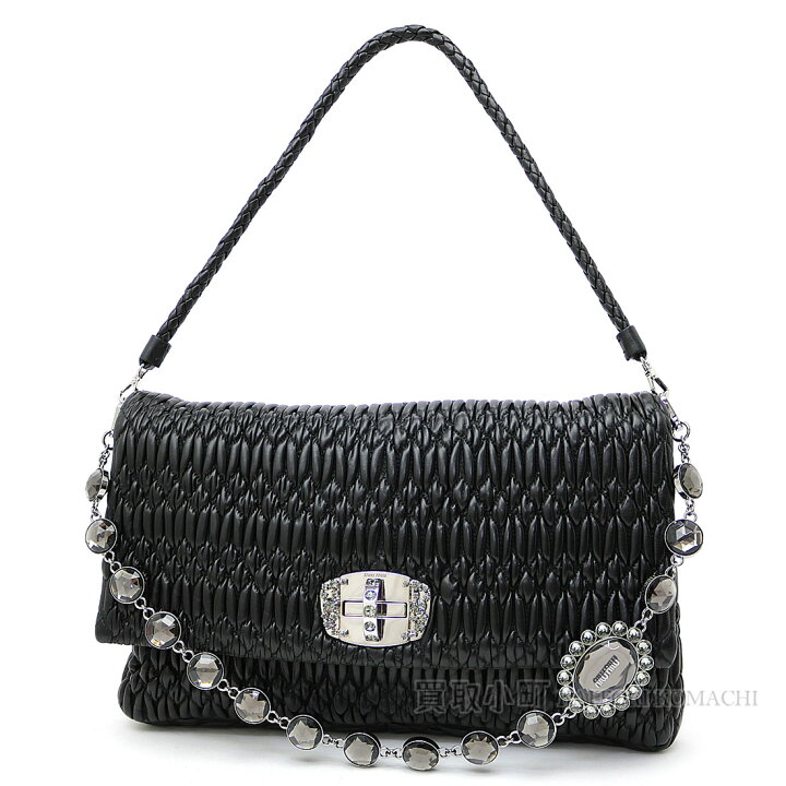 楽天市場】【美品】ミュウミュウ 【MIUMIU】 ナッパクリスタル 2WAY  