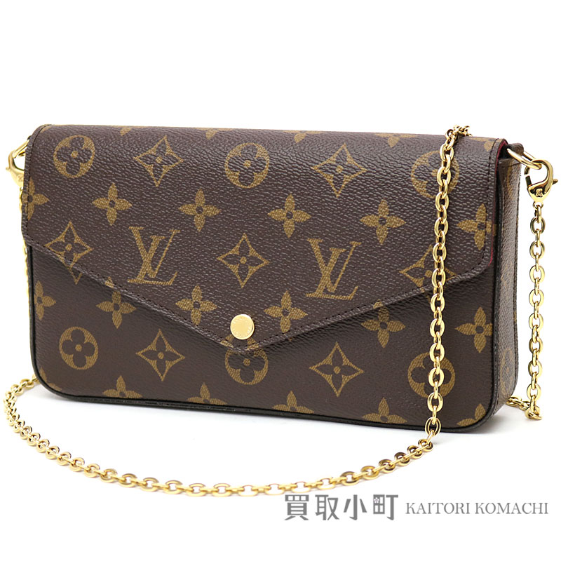 KAITORIKOMACHI: Take Louis Vuitton M61276 pochette ferry Che monogram chain shoulder bag chain ...