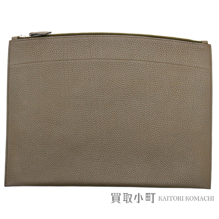 楽天市場】【美品】エルメス 【HERMES】 ポシェットバザールGM エタン  