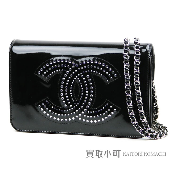 楽天市場】【美品】シャネル 【CHANEL】ストラスCC チェーンウォレット  