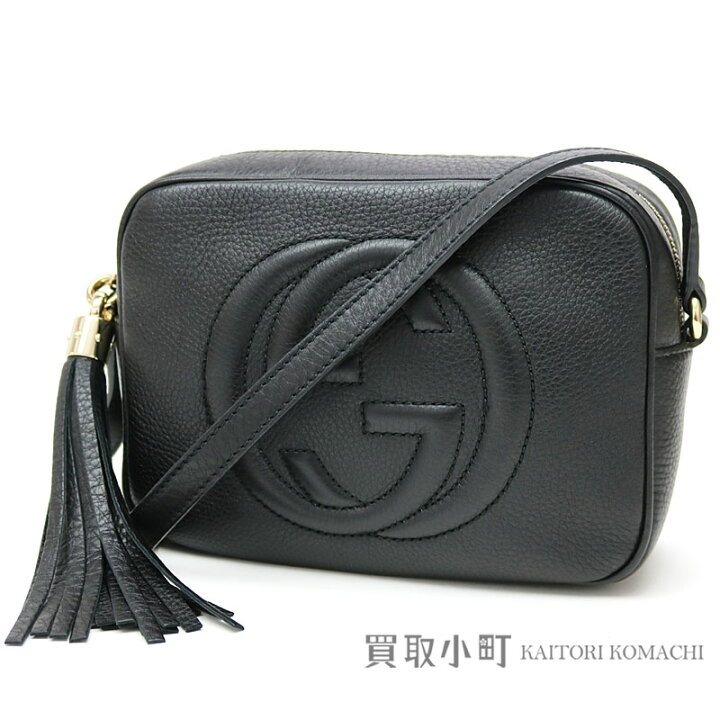 楽天市場】【新品同様】グッチ【GUCCI】ソーホー ブラックレザー  