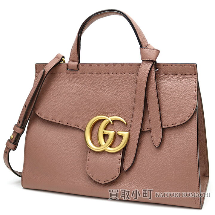楽天市場】【美品】グッチ 【GUCCI】GGマーモント レザー トップ 