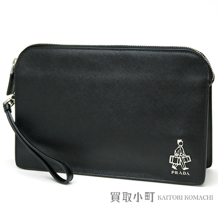 楽天市場】【美品】プラダ【PRADA】 サフィアーノ セカンドバッグ  