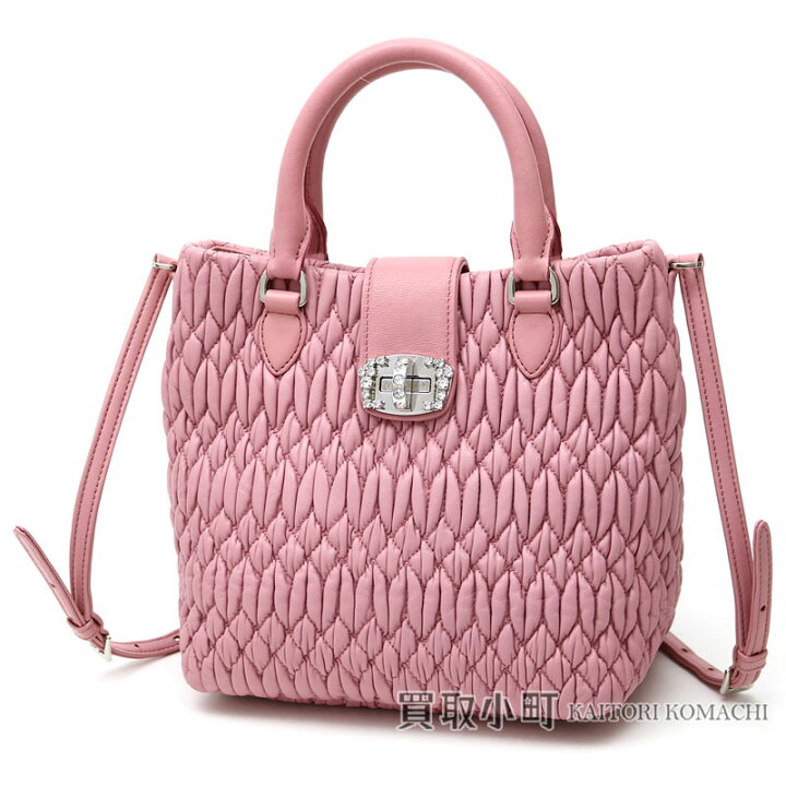 楽天市場】【美品】ミュウミュウ 【MIUMIU】 ナッパ クリスタル  