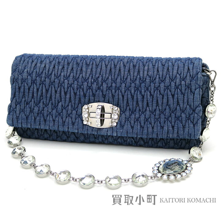 楽天市場】【美品】ミュウミュウ 【MIUMIU】 デニム クリスタル 