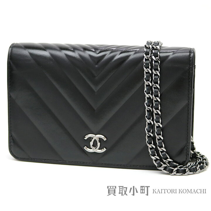 楽天市場】【新品同様】シャネル 【CHANEL】シェブロン エンボス  