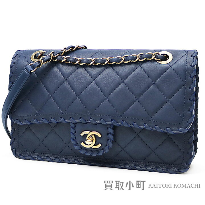 楽天市場】【新品同様】シャネル 【CHANEL】インターレース レザー  