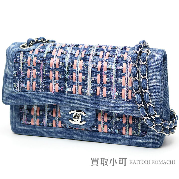 楽天市場】【美品】シャネル 【CHANEL】デニム & ツイード フラップ 