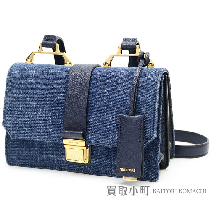 楽天市場】【美品】ミュウミュウ 【MIUMIU】 デニム マドラス 