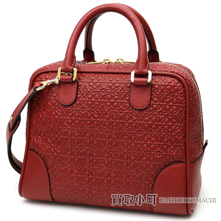 楽天市場】【美品】ロエベ【LOEWE】アマソナ75 ボルドー カーフスキン  