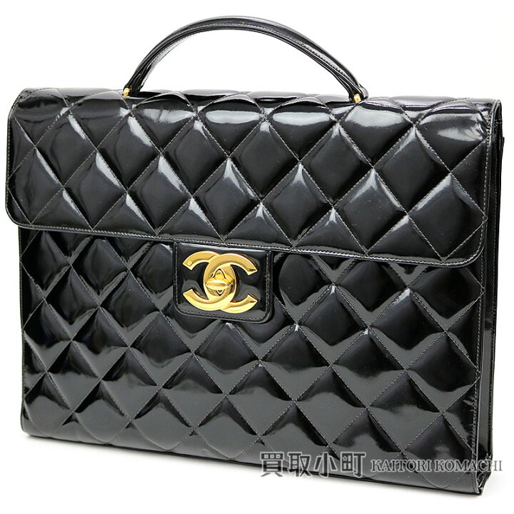 楽天市場】シャネル 【CHANEL】 ブリーフケース ブラック パテント  