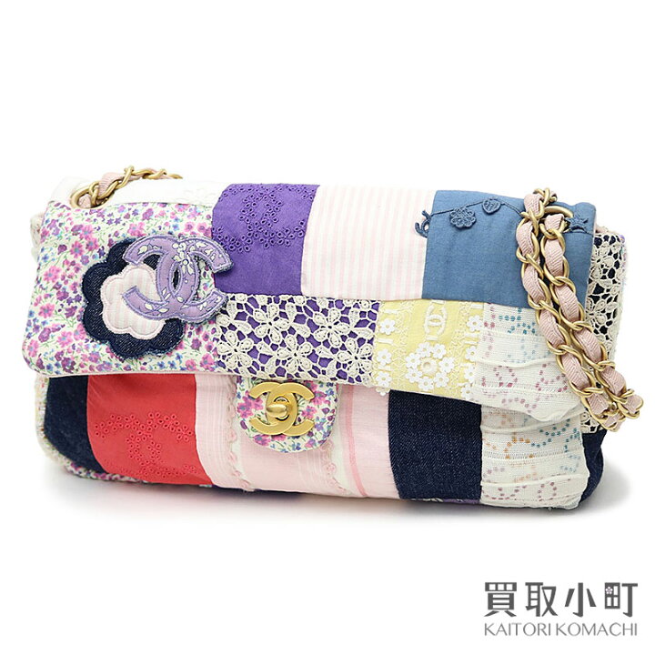 楽天市場】【美品】シャネル【CHANEL】 パッチワーク チェーン  