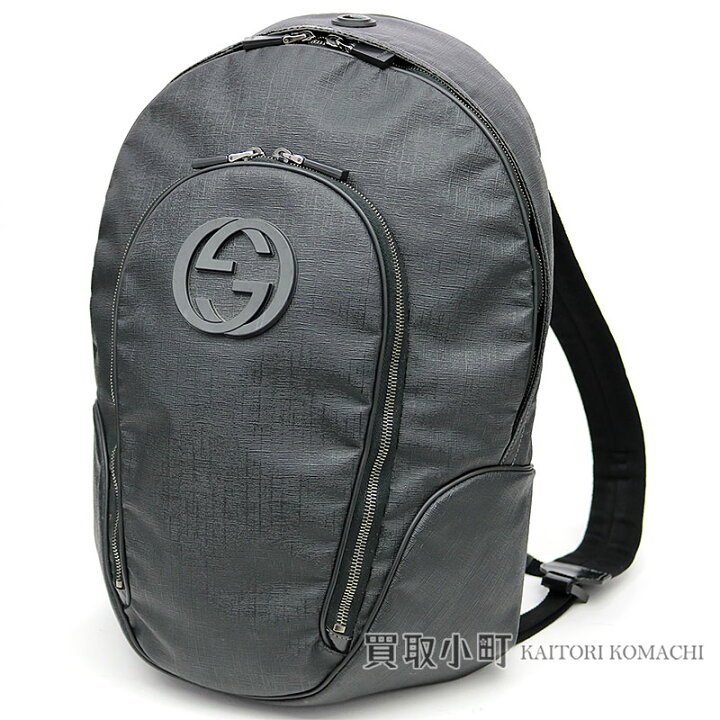 楽天市場】グッチ 【GUCCI】 バックパック GGロゴ ブラック  