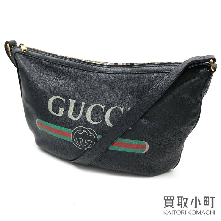 楽天市場】グッチ【GUCCI】グッチプリント ハーフムーン ホーボー  