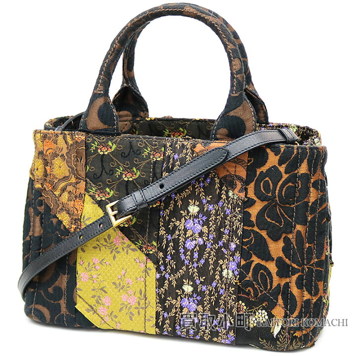 楽天市場】【美品】プラダ【PRADA】 パッチワーク トートバッグ 