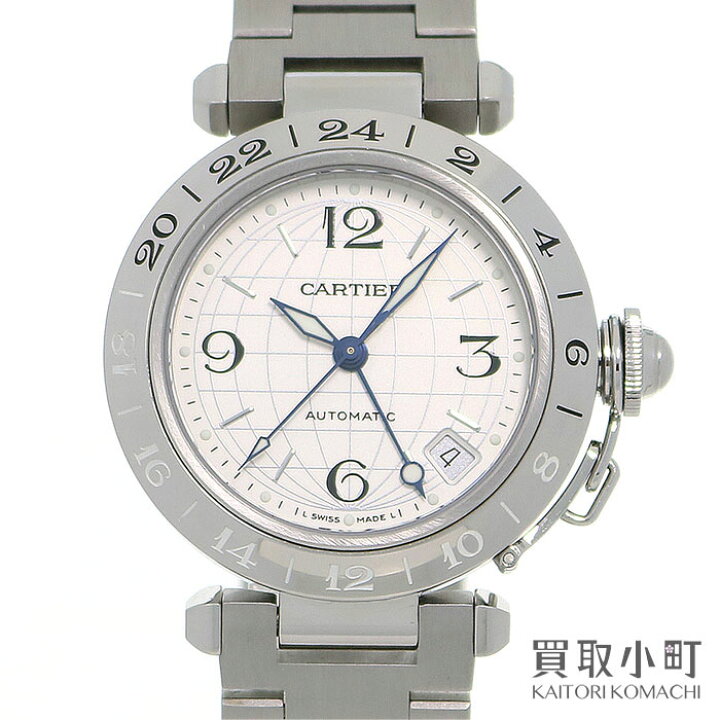 楽天市場】【美品】カルティエ 【CARTIER】パシャCメリディアン GMT 