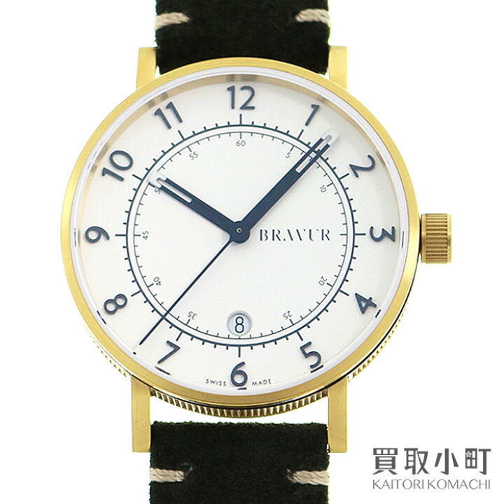 楽天市場】【美品】ブラヴア【BRAVUR】 クラシック クォーツ ウォッチ 