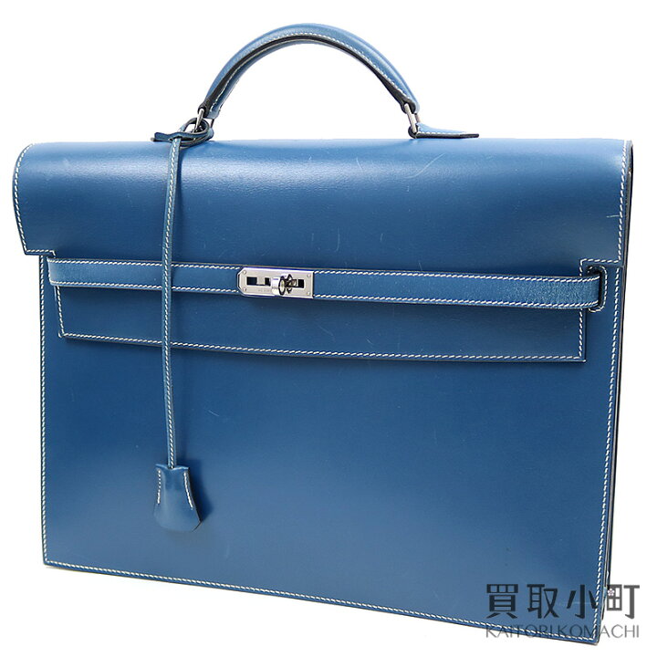 楽天市場】エルメス【HERMES】ケリーデペッシュ38 ブルー ボックス 
