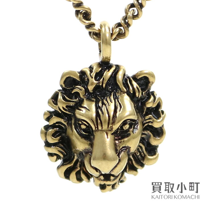 楽天市場】【美品】グッチ【GUCCI】ライオンヘッド ペンダント付き 