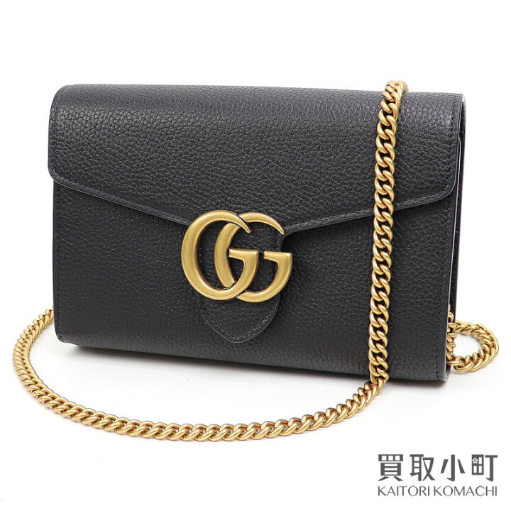 楽天市場】【未使用品】グッチ 【GUCCI】GGマーモント チェーン 