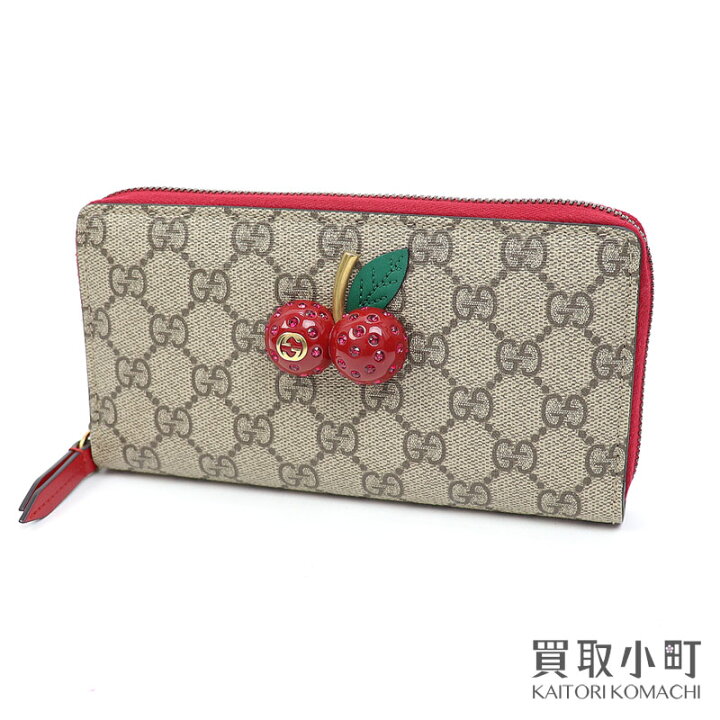 楽天市場】【美品】グッチ 【GUCCI】チェリー付き GGスプリーム  