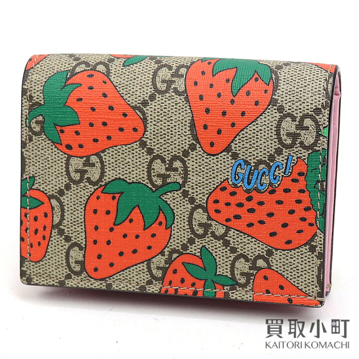 楽天市場】【美品】グッチ 【GUCCI】ストロベリープリント GG 