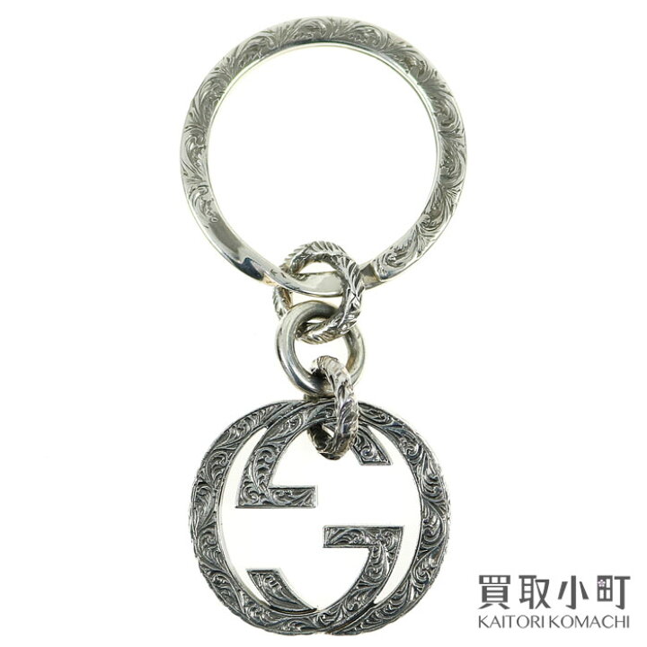 楽天市場】【美品】グッチ 【GUCCI】インターロッキングG キーリング 