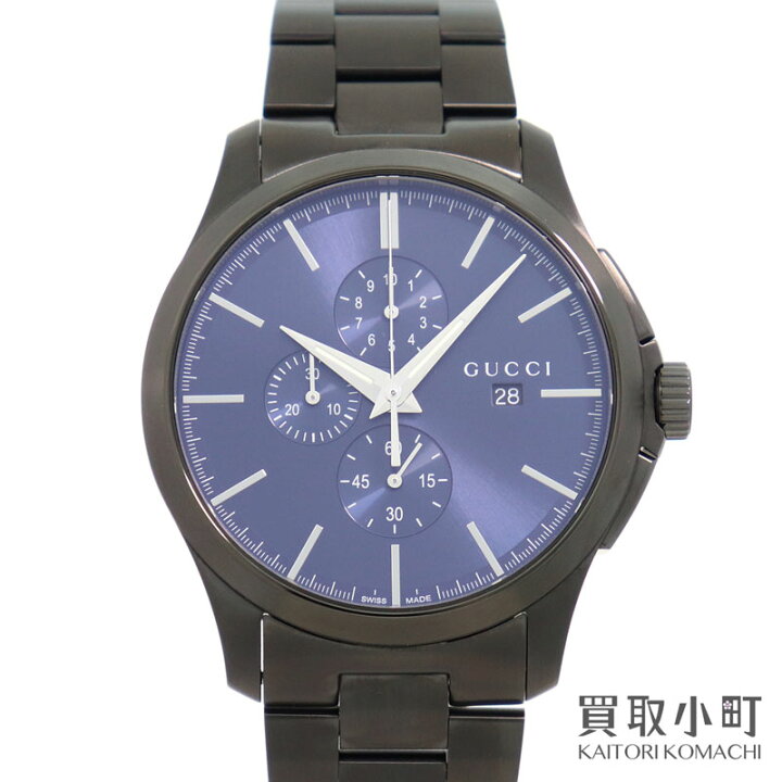 楽天市場】【美品】グッチ【GUCCI】 Gタイムレス クロノグラフ メンズ  