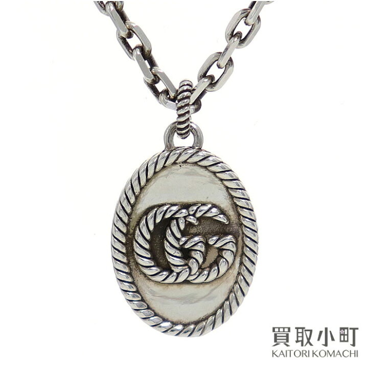 楽天市場】【美品】グッチ【GUCCI】ダブルG ネックレス エイジング 