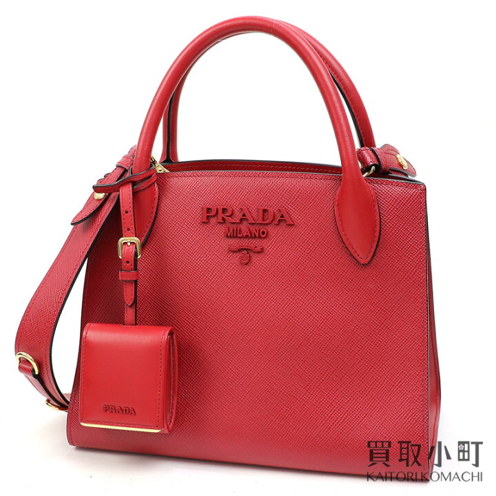 楽天市場】【美品】プラダ【PRADA】 モノクロームバッグ サフィアーノ 