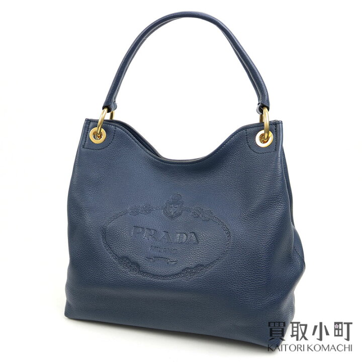 楽天市場】【美品】プラダ 【PRADA】 エンボスロゴ レザー ショルダー 