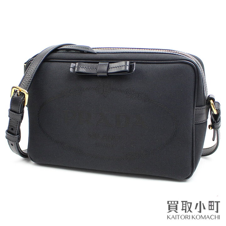 楽天市場】【美品】プラダ 【PRADA】 ロゴジャガード リボン 