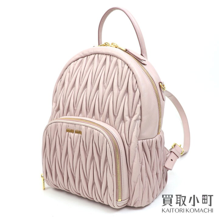 楽天市場】ミュウミュウ 【MIUMIU】 マテラッセ バックパック  