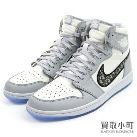 【最大3万円OFFクーポン! 6/1～】【未使用品】Dior × Nike Air Jordan 1 High OG ディオール×ナイキ エアジョーダン1 ハイ オージー ハイカット スニーカー トロッター コラボモデル シューズ 紳士靴 CN8607-002 Trotter High cut【中古】