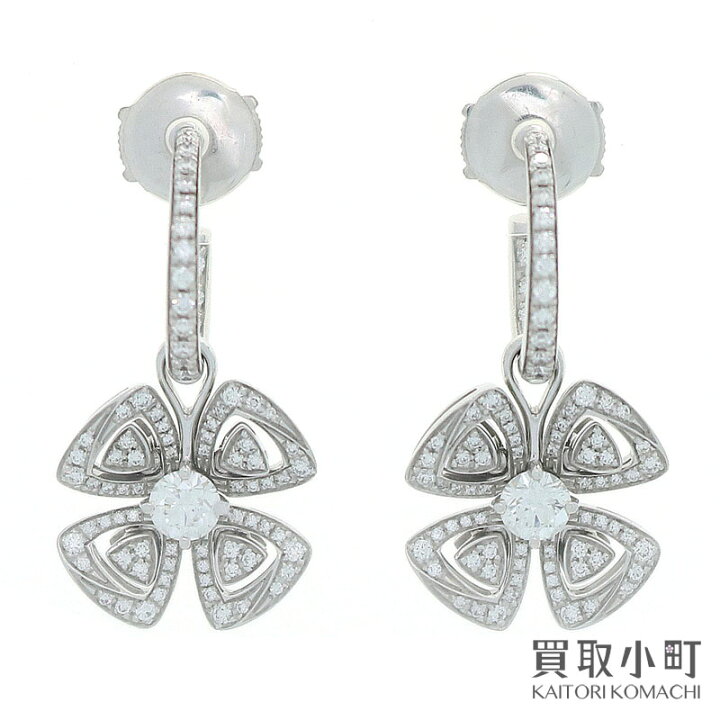 楽天市場】【美品】ブルガリ 【BVLGARI】フィオレヴァー ピアス パヴェ 