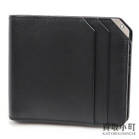 【未使用品】モンブラン【MONTBLANC】 マイスターシュテュック アーバンウォレット 6cc ブラック カーフレザー 二つ折り財布 札入れ カードケース メンズ 124089 Meisterstuck Urban Wallet 6cc Black【Sランク】【新品同様】