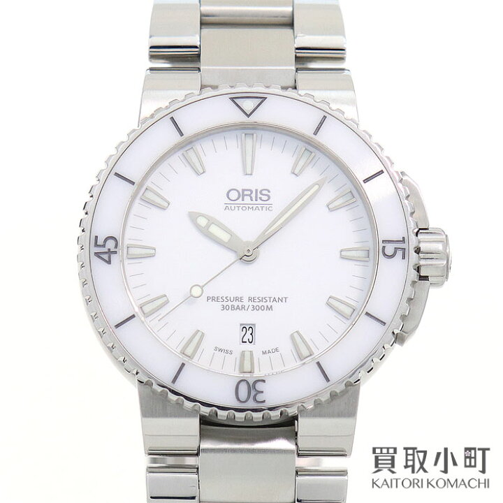 楽天市場】【美品】オリス【ORIS】 アクイス デイト 43MM 
