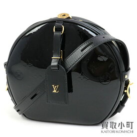 【最大1万円OFFクーポン! 4/24～】【美品】ルイヴィトン【LOUIS VUITTON】 M53999 ボワットシャポー スープル モノグラムヴェルニ ノワール 2WAYショルダー ハンドバッグ 斜め掛け ブラックレザー LV BOITE CHAPEAU SOUPLE MM MON【中古】