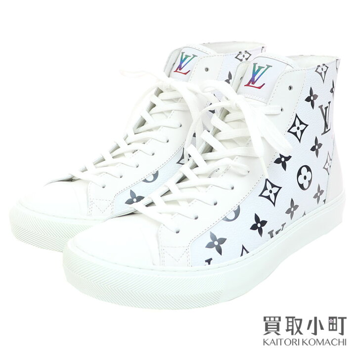 ルイヴィトン 靴 シューズ ロゴ ハイカット 8 27cm タトゥーライン  