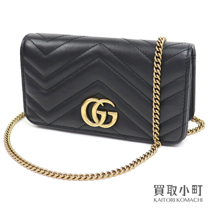 楽天市場】グッチ 【GUCCI】GGマーモント キルティング ミニ チェーン  