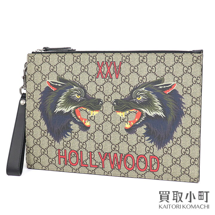 楽天市場】【美品】グッチ 【GUCCI】ダブルウルフ GGスプリーム 
