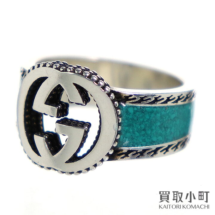 楽天市場】【美品】グッチ【GUCCI】インターロッキングG リング  