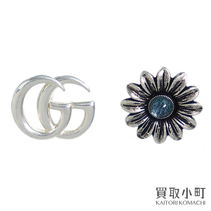 楽天市場】【美品】グッチ【GUCCI】 ダブルG フラワー スタッズ ピアス  