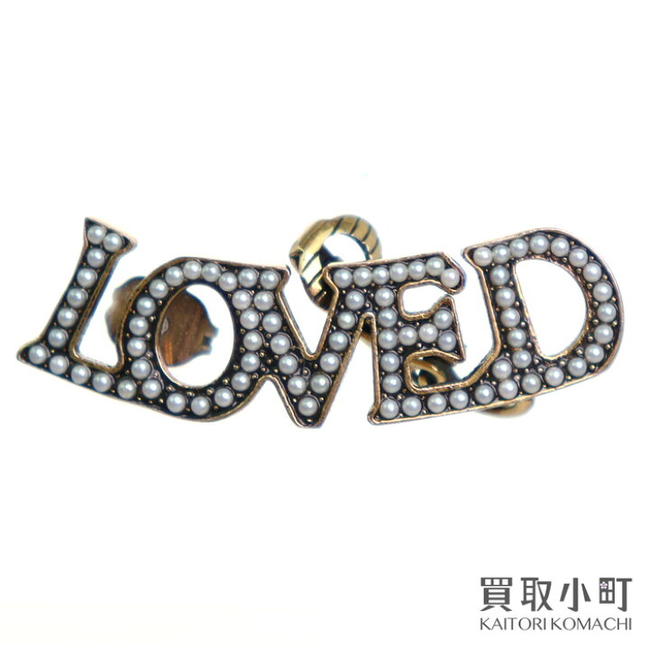 楽天市場】【美品】グッチ【GUCCI】 LOVED シングルピアス 