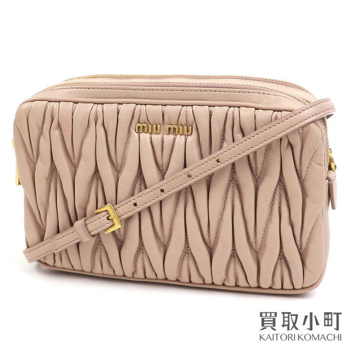 楽天市場】ミュウミュウ 【MIUMIU】マテラッセ レザー ショルダー 